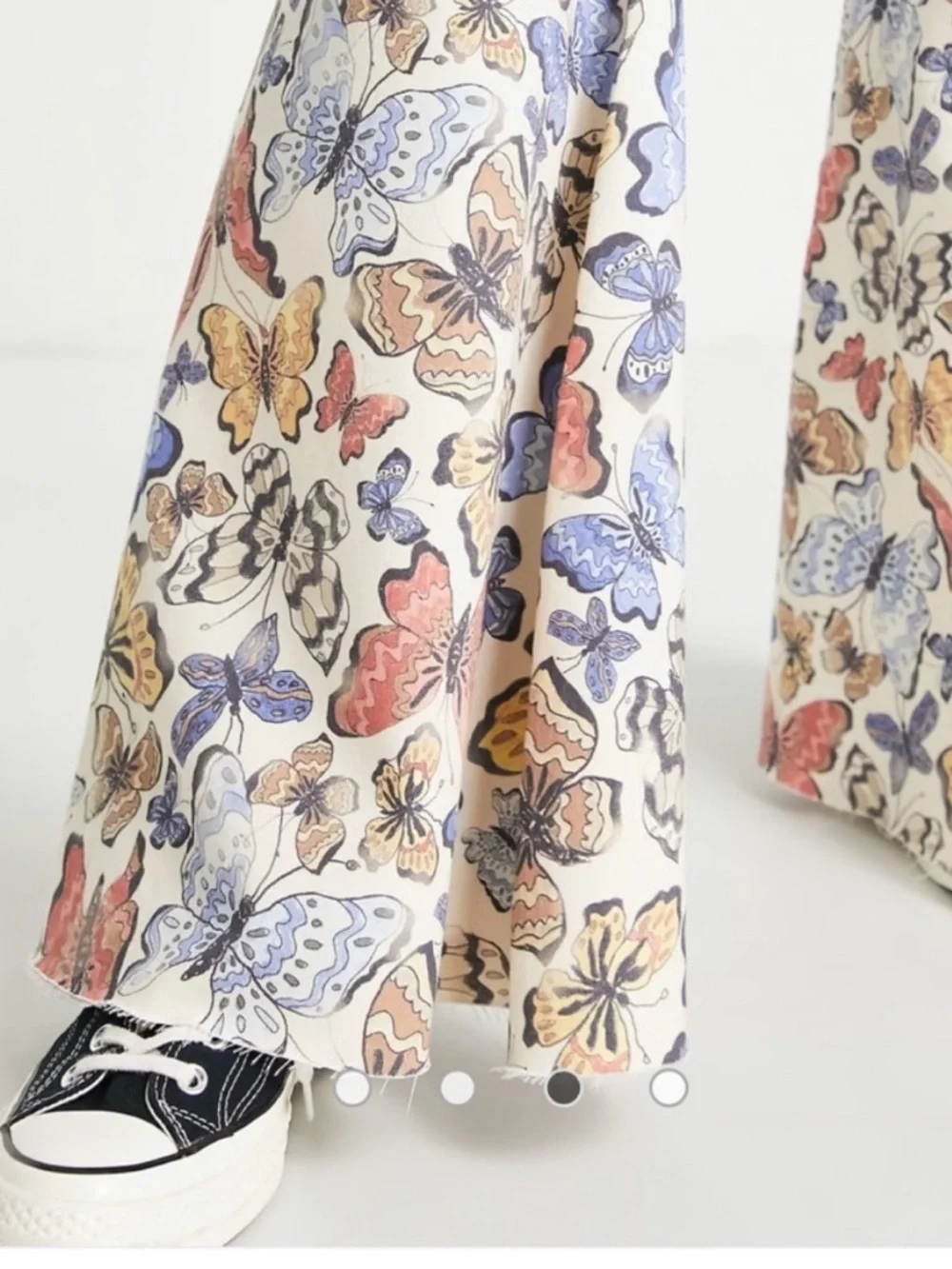 NWT Free People Just Float On Butterfly Print Flare Jeans 28 Boho Festival - Picture 5 of 11